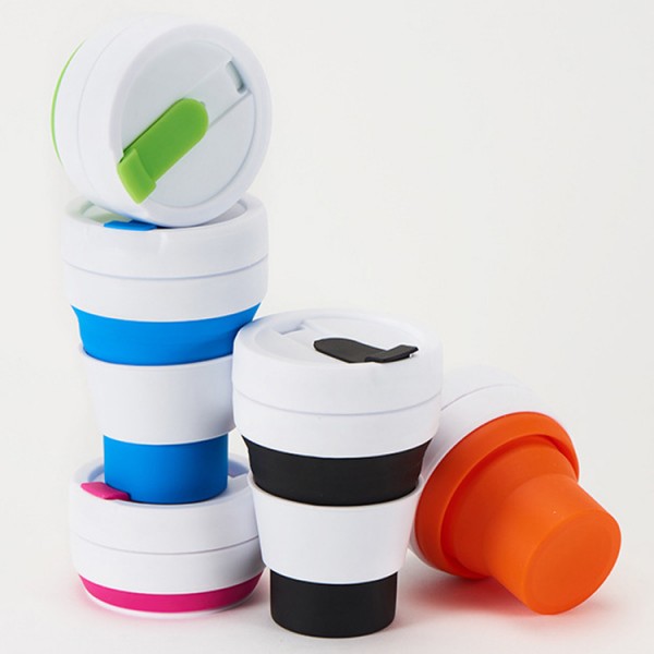  Collapsible Travel Silicone Cup