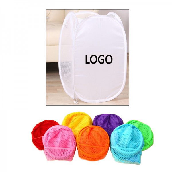  Polyester Folding Mesh Laundry Basket / Bag