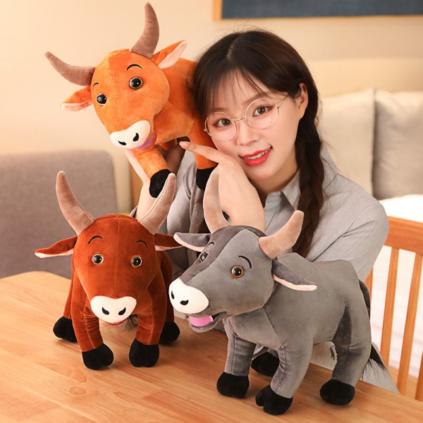 12"  Cow Stuffed Animal