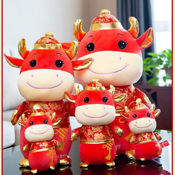 China Dress Mascot Cow 
