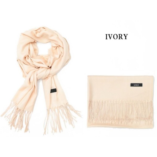  Cashmere Scarf With Fringe