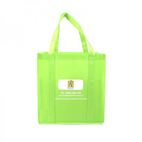 Grocery Non Woven Tote Bag with 20" Straps 80GSM